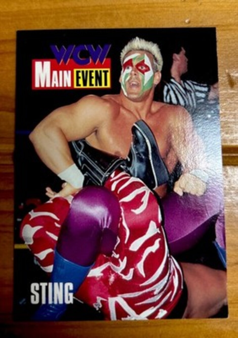 1995 CARDZ WCW MAIN EVENT STING PROMO CARD 1 🔥